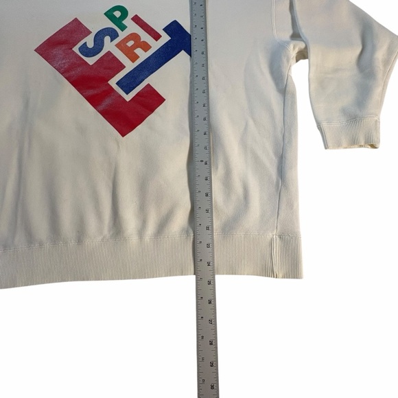 Vintage ESPRIT “Esprit de Corp” Logo Sweatshirt | Cream White | Unisex Small - Picture 9 of 11